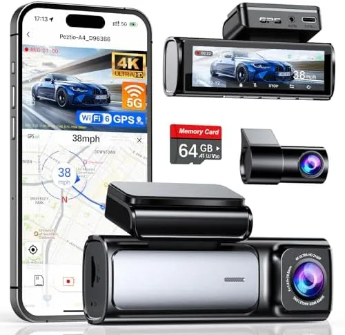 Affver 4K+2.5K Dash Cam Front