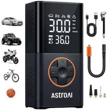 AstroAI L7 Tire Inflator Portable Dash Cam