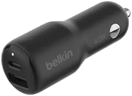 Belkin BoostCharge 42-Watt Dual Port Car Charger