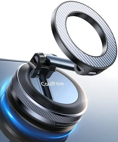 Coolpow【Newest Vacuum Magnetic Phone Holder Phone Phone Mount