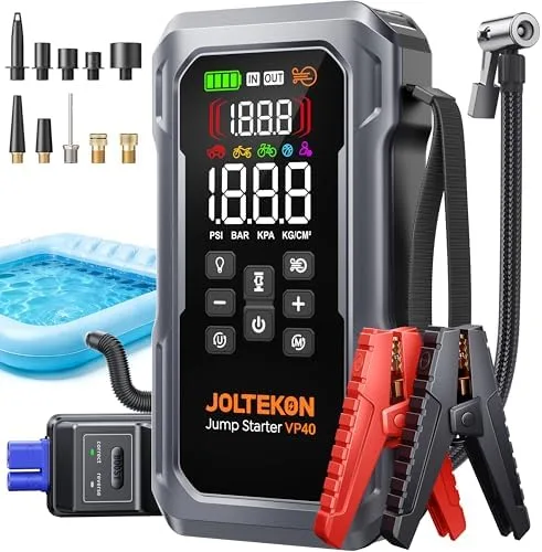 Joltekon 6000A 160PSI 9-in-1 Car Battery Jump Jump Starter