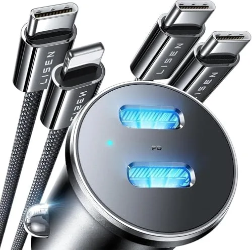 LISEN 90W Car Charger USB