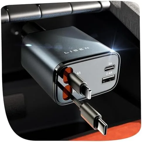 LISEN Retractable Car Charger