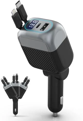 NKNZLY 87W Retractable Car Charger