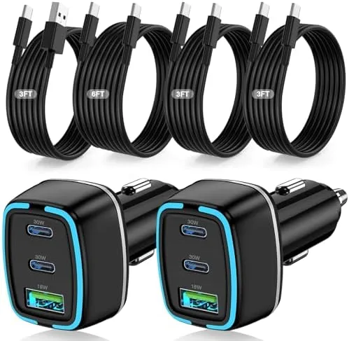 QZVOO 75W USB C Car Charger