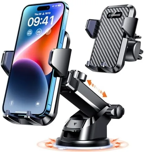 VANMASS【85+LBS Strongest Suction & Military-Grade Phone Mount