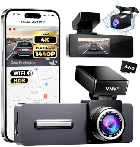 VNV 4K+2.5K Dash Cam Front