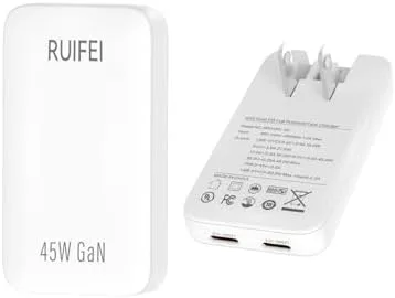 RUIFEI 45W Flat USB Wall Charger gan wall charger