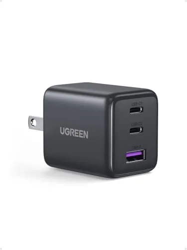 UGREEN 3-Port 30W USB C Wall Charger gan wall charger