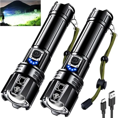 AKNEAR Rechargeable LED Flashlight 99000