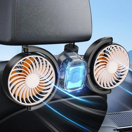 Dealswin Rechargeable Car Fan USB Gadget