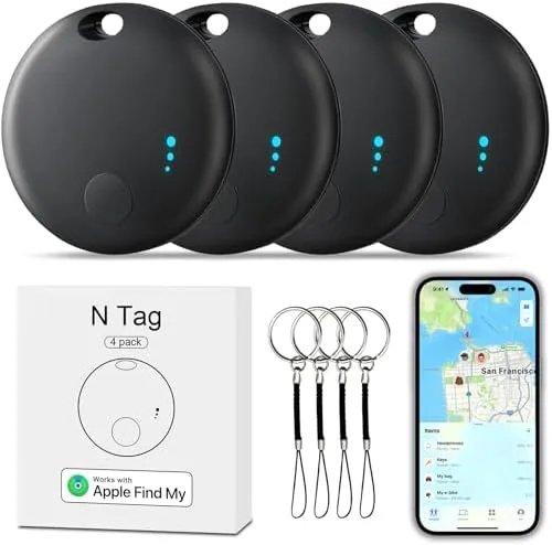 Fortunepro Tracker Tag 4 Packs Bluetooth item tracker