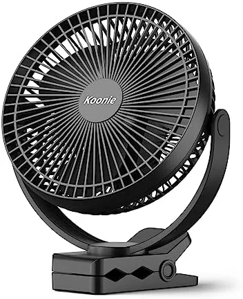Koonie 10000mAh Clip on Fan USB Gadget