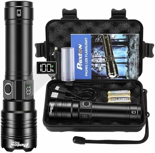 PHIXTON Rechargeable Flashlights 100000 High