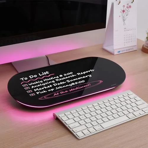 TSJ OFFICE Glass Desktop Whiteboard Desk Gadget