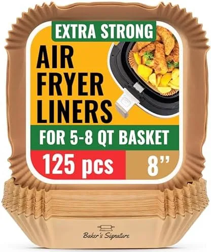 Baker's Signature Air Fryer Paper Liners Kitchen Kitchen Gadget