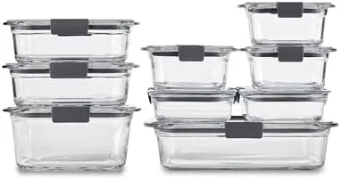 Rubbermaid Brilliance Glass Food Storage Kitchen Kitchen Organizer
