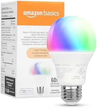 Amazon Basics Smart A19 LED Smart Bulb