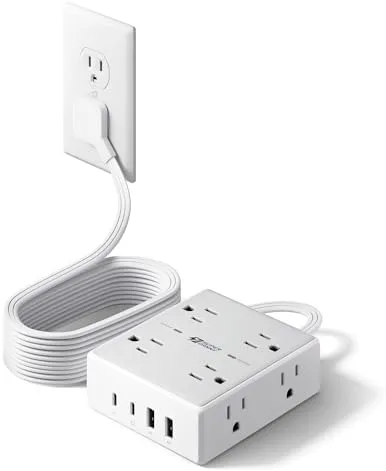 SUPERDANNY 10Ft Extension Cord Smart Plug