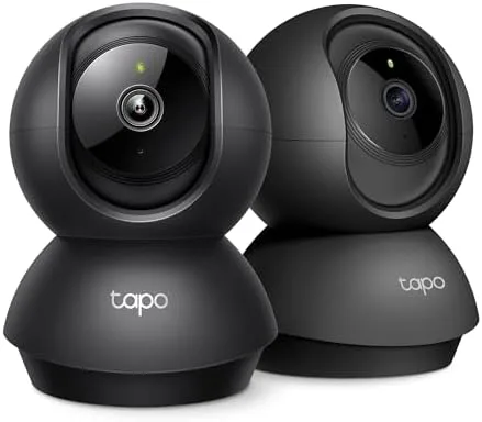Tapo 2K Indoor Pan/Tilt Wired Security Camera
